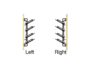 Porta Scarpe Laterale Estraibile mm.460x750x320 Acciaio Verniciato Moka RAL8019 Destra   Emuca - immagine 4